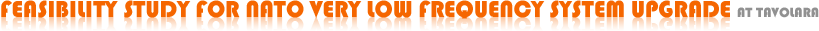 Feasibility study for nato very low frequency system upgrade at Tavolara